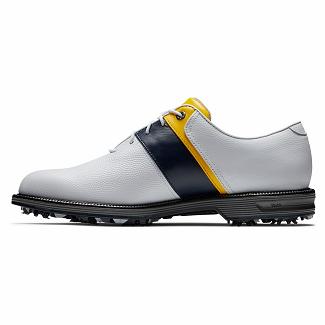 Scarpe Golf Footjoy Uomo Premiere Series Spikes Bianche/Blu Marino/Gialle Italia CKZ570984